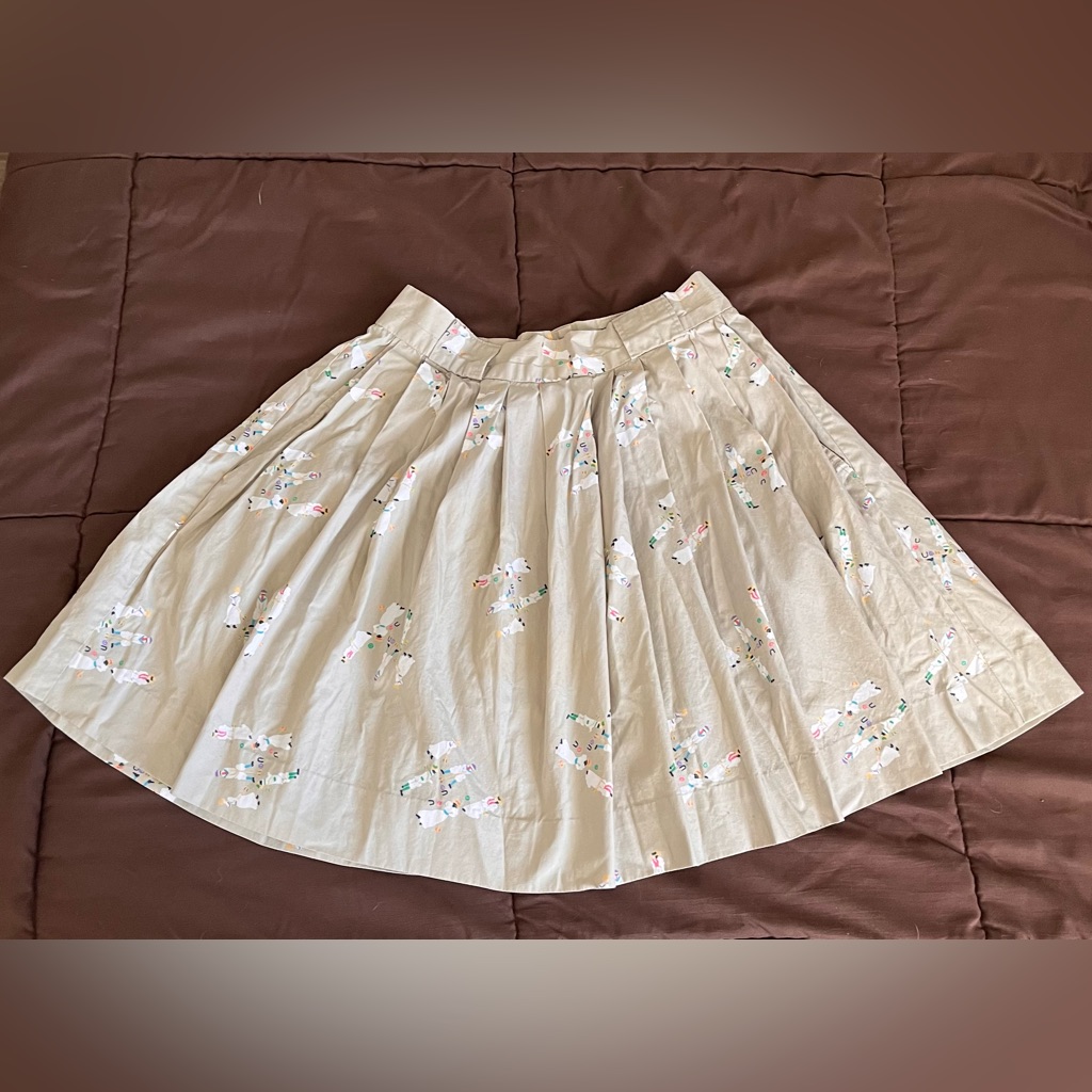 Vintage 80s/90s Hunt Club Jcpenney Tan Polo A/Line Short Skirt With Pockets